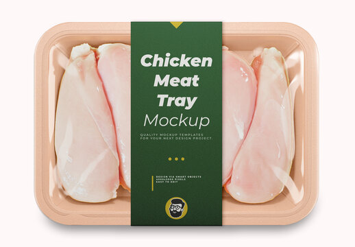 Chicken Meat Tray Mockup