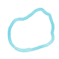 Blue Watercolor Lines Abstract Shapes 