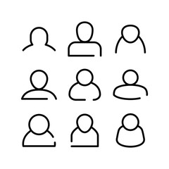 user icon or logo isolated sign symbol vector illustration - high quality black style vector icons
