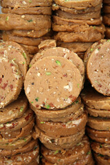 Pastry shop outside Ajmer Sharif dargah, Rajasthan.  India.