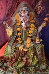 Ganesh murthi in Goverdan. India.