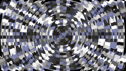 circular pattern of light purple white black colors intertwining each other on abstract background with 3D rendering for decoration and tissue concepts