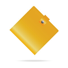 Brown leather wallets isolated on white background