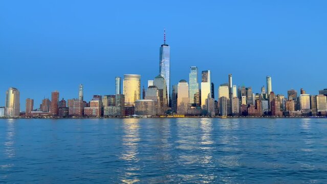 Skyline of Manhattan - view from New Jersey - travel photography United States