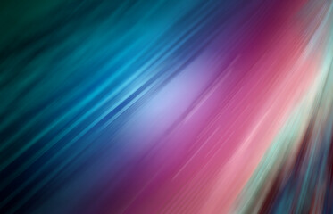 Abstract blue pink light wave effect texture. Blurred turquoise water backdrop. Motion effect illustration for your design, banner, background, wallpaper or poster. 3D rendering