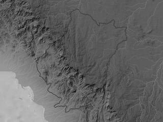 Al Bahah, Saudi Arabia. Grayscale. No legend