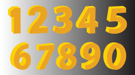 Numbers Font, Number, Numeral vector