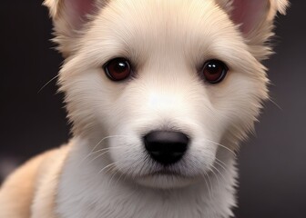 Fototapeta premium Cute doggie, illustration. Pets.