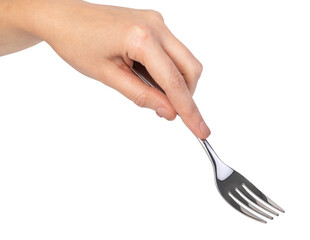 Woman's hand on transparent background. png file