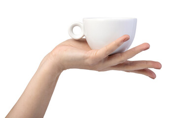 Woman's hand on transparent background. png file