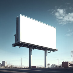 Obraz premium billboard mockup for advertising in city useful for design