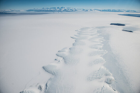 The Erebus Glacier Tongue in McMurdo Sound, Antarctica.