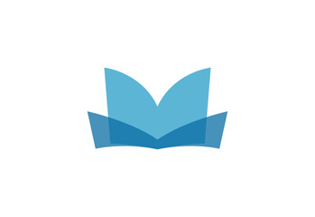 Smart learning education book shop store vector logo design template. book logo.