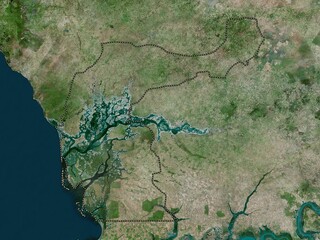 Fatick, Senegal. High-res satellite. No legend