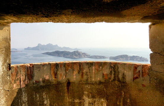 View Of The Semaphore Of The Calanque De Callelongue, Marseille, France