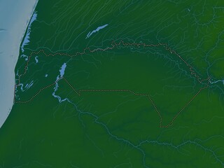 Saint-Louis, Senegal. Physical. No legend