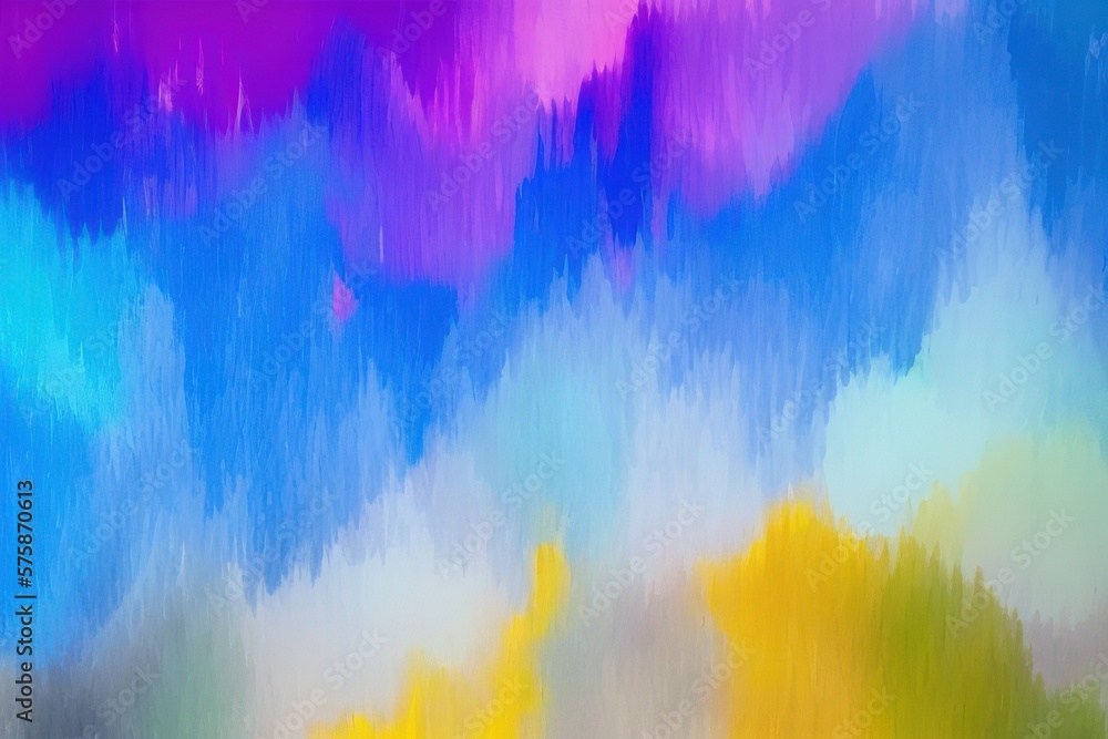 Wall mural color splash in water background created with generative ai