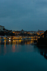 Fototapeta premium Puerto de Mahón, Menorca de noche 