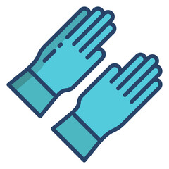 Fototapeta premium Rubber Gloves icon