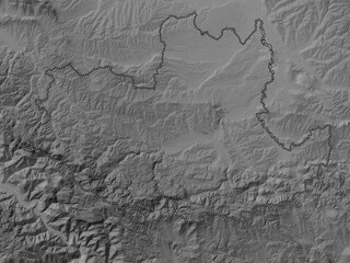 Kolubarski, Serbia. Grayscale. No legend