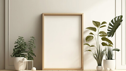 Golden Photo Frame With Image Placeholder.