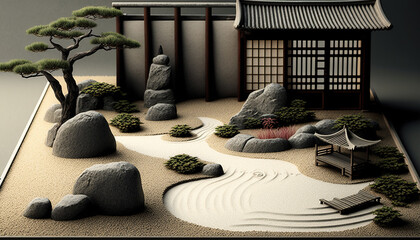 Zen Series 1, Zen, Generative AI, Illustration