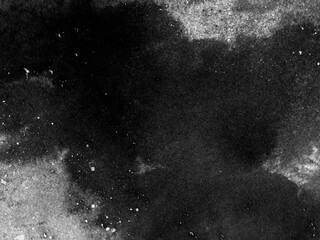 黒い墨と白いしぶきを飛ばしたブラック背景