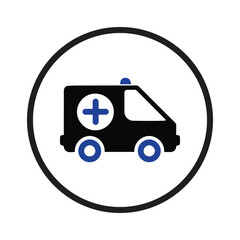 emergency ambulance service icon