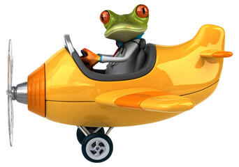 Fun frog - 3D Illustration