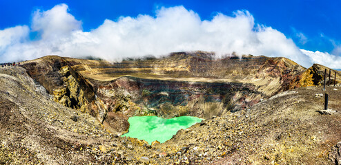 The crater lake of Santa Ana Volcano or Ilamatepec in El Salvador, Central America