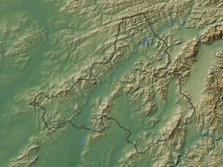 Trenciansky, Slovakia. Physical. No legend