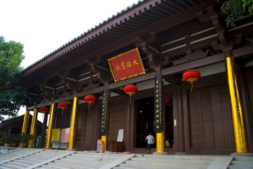 The Hall of Great Strength in the Famen Temple,Xi'an - obrazy, fototapety, plakaty