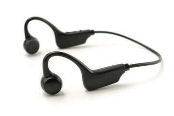 Closeup shot of black Bone Conduction Headphones