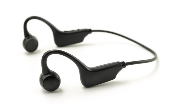 Closeup shot of black Bone Conduction Headphones