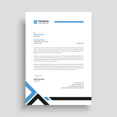 Modern business letterhead template design
