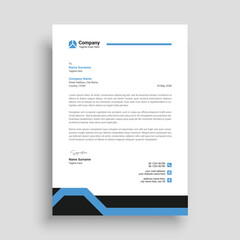General business letterhead template design