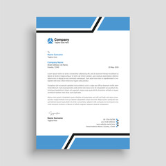 Modern company letterhead template design