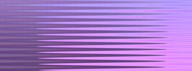 Long banner. Geometric gradient background in lilac and purple. Various horizontal stripes.