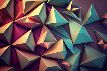 Obraz premium abstract geometric background created with Generative AI technology