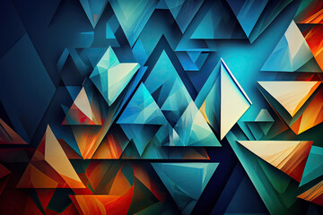 abstract geometric background created with Generative AI technology