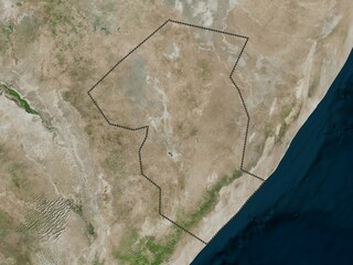 Galgaduud, Somalia. High-res satellite. No legend