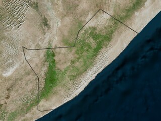 Shabeellaha Dhexe, Somalia. High-res satellite. No legend