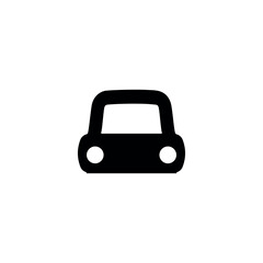 Car icon. Simple style taxi poster background symbol. Car brand logo design element. Car t-shirt printing. vector for sticker.