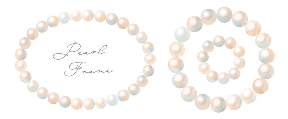 Pearl Frames drawn in watercolor