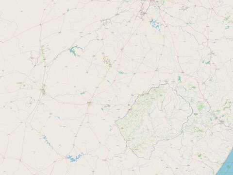 Free State, South Africa. OSM. No legend