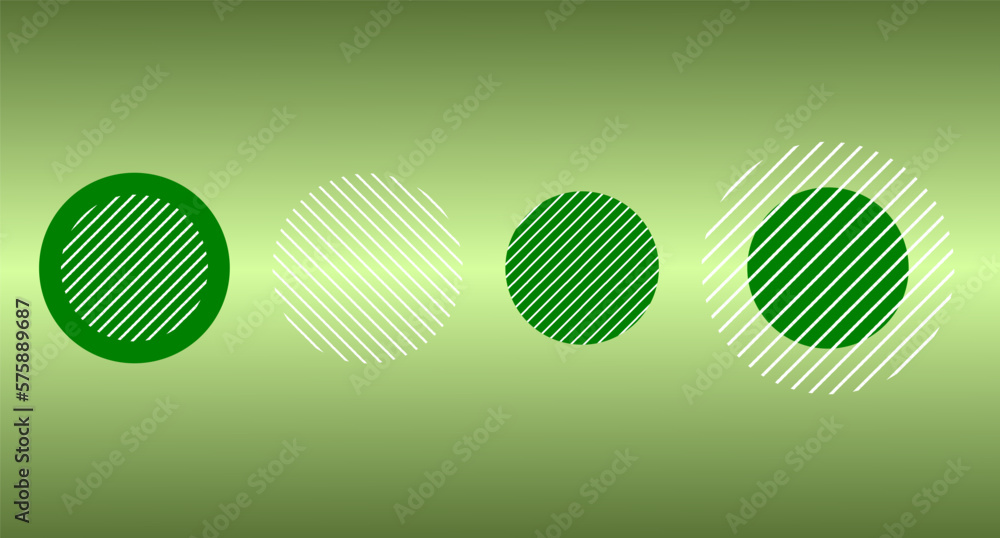 Poster green circle graphic element for website and graphic design, vector illustration abstract object geo
