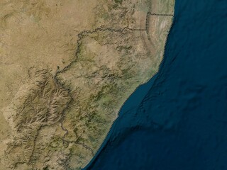 KwaZulu-Natal, South Africa. Low-res satellite. No legend