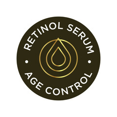 Retinol serum icon. Age control.