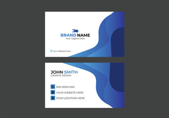 Modern vector creative business card design template