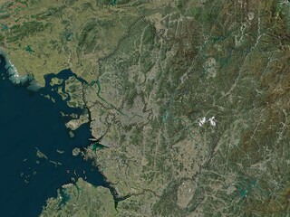 Gyeonggi-do, South Korea. High-res satellite. No legend